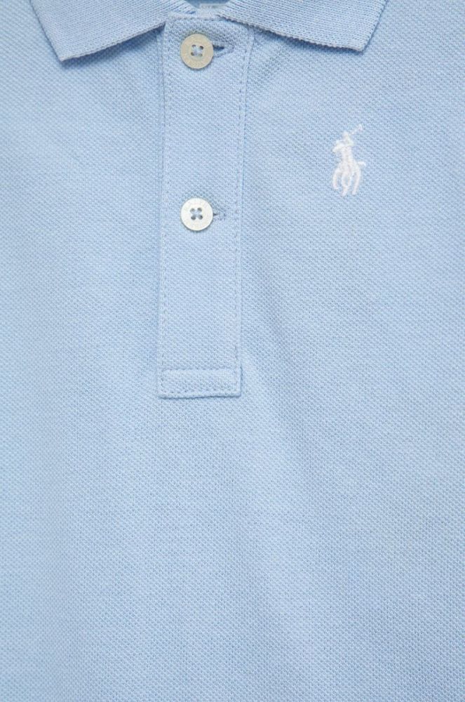 Дитяче бавовняне боді Polo Ralph Lauren колір блакитний (2349598) фото 5