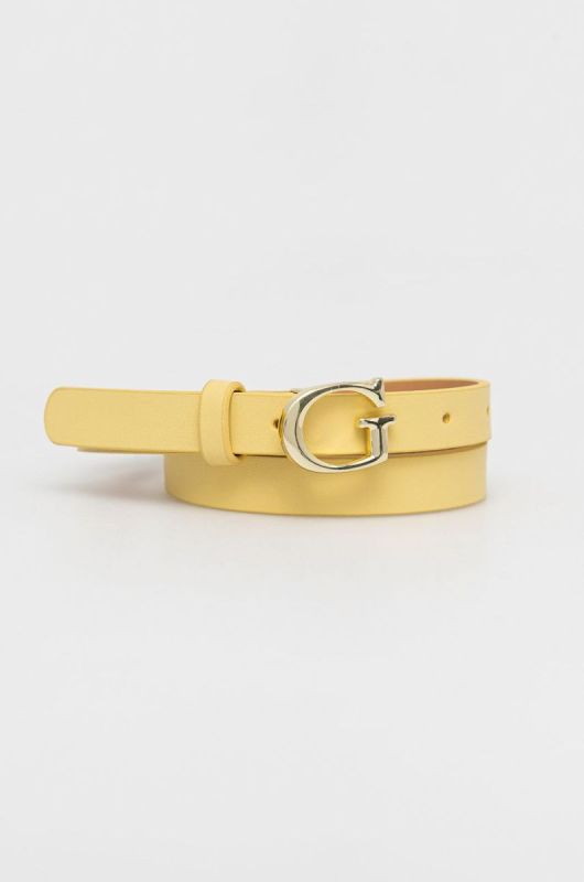 Дитячий ремінь Guess колір жовтий