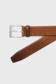 Шкіряний ремінь BOSS чоловічий колір коричневий (2217481)