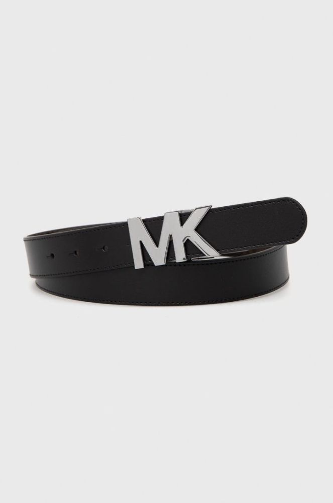 Двосторонній шкіряний ремінь Michael Kors чоловічий колір чорний (2067922) фото 2