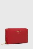 Шкіряний гаманець Patrizia Pepe жіночий колір червоний (3524923)