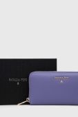 Шкіряний гаманець Patrizia Pepe жіночий колір фіолетовий (3524921)