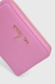 Шкіряний гаманець Patrizia Pepe жіночий колір рожевий (3517757)