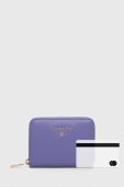 Шкіряний гаманець Patrizia Pepe жіночий колір фіолетовий (3524927)