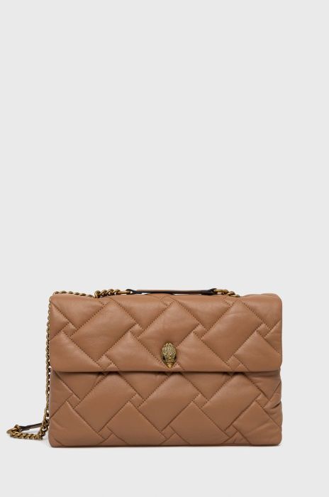 Шкіряна сумочка Kurt Geiger London колір коричневий (2110370)