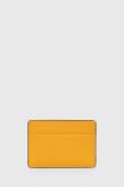 Шкіряний чохол на банківські карти MICHAEL Michael Kors колір жовтий