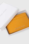 Шкіряний чохол на банківські карти MICHAEL Michael Kors колір жовтий