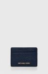 Шкіряний чохол на банківські карти MICHAEL Michael Kors жіночий колір синій