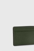 Шкіряний чохол на банківські карти MICHAEL Michael Kors колір зелений (3459919)