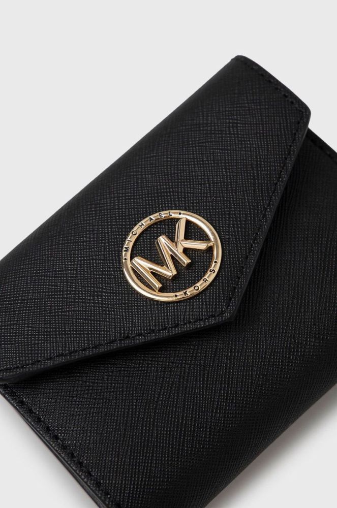 Шкіряний гаманець MICHAEL Michael Kors жіночий колір чорний (2394230) фото 2
