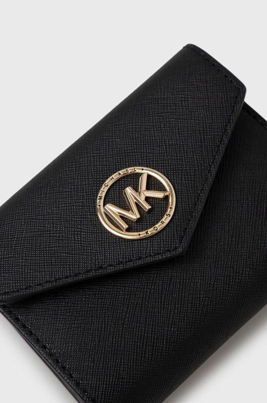 Шкіряний гаманець MICHAEL Michael Kors жіночий колір чорний (2394230) фото 2