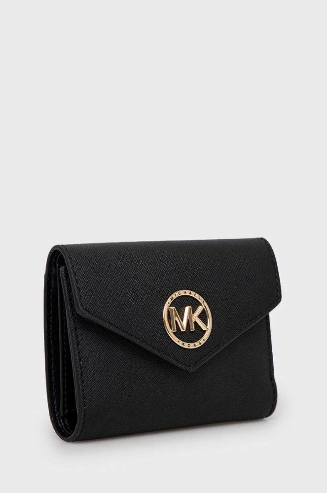 Шкіряний гаманець MICHAEL Michael Kors жіночий колір чорний (2394230) фото 3