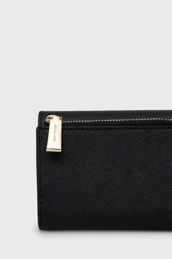 Шкіряний гаманець MICHAEL Michael Kors жіночий колір чорний (2394230) фото 4