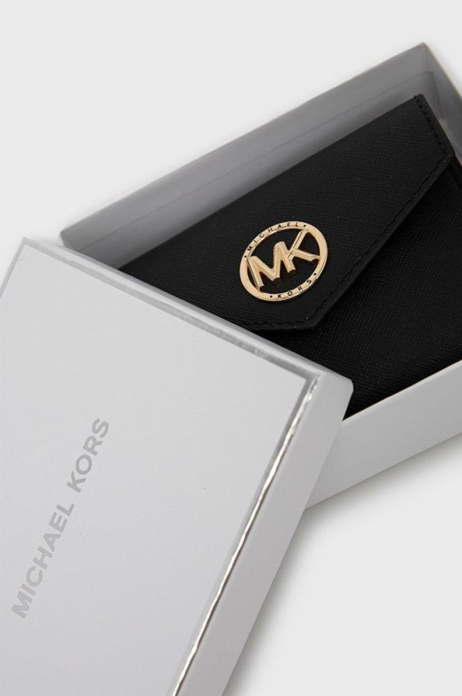 Шкіряний гаманець MICHAEL Michael Kors жіночий колір чорний (2394230) фото 6