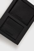 Гаманець та чохол для карток Emporio Armani чоловічий колір чорний