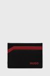 Шкіряний чохол на банківські карти HUGO чоловічий колір чорний (2304881)