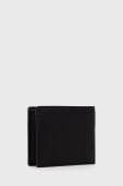 Шкіряний гаманець HUGO чоловічий колір чорний (2346689)