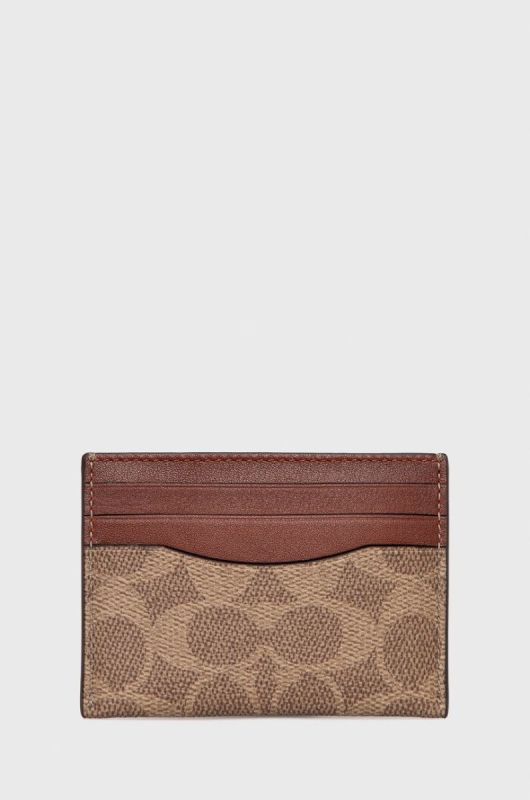 Чохол на банківські карти Coach чоловічий колір коричневий