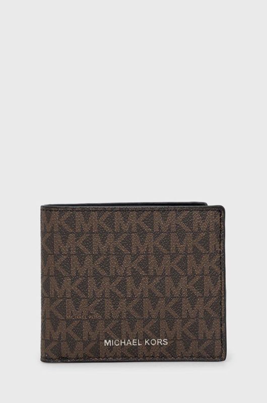 Гаманець Michael Kors чоловічий колір коричневий