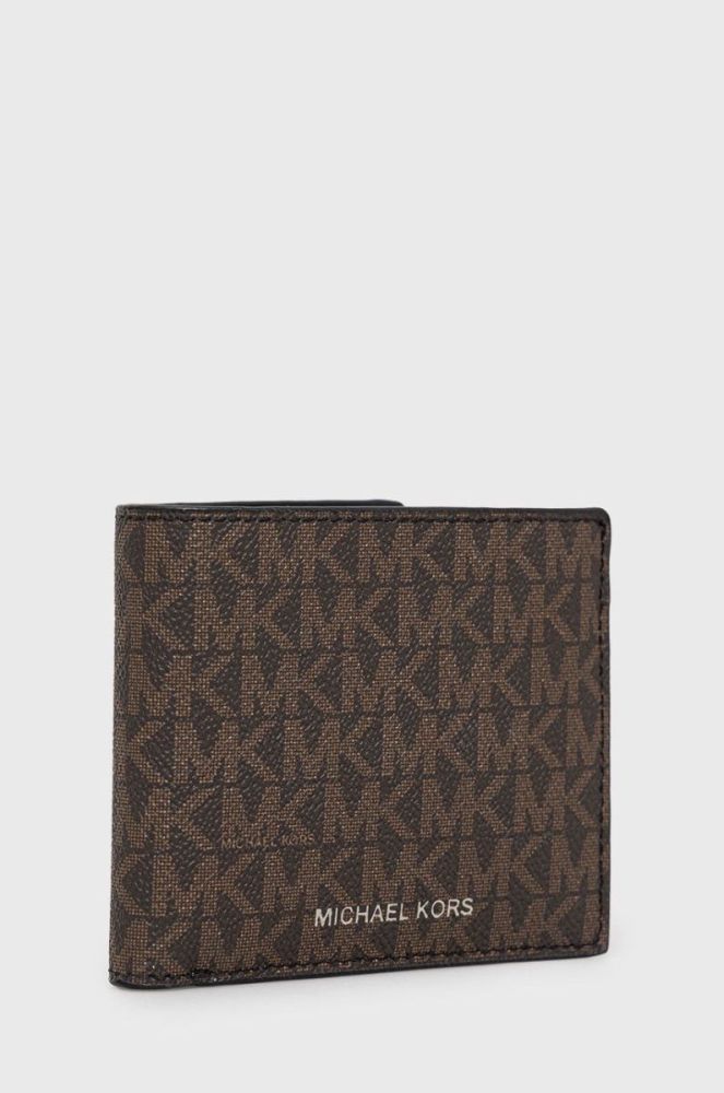 Гаманець Michael Kors чоловічий колір коричневий фото 3