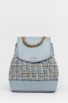 Рюкзак Guess жіночий малий візерунок колір блакитний Рюкзак Guess жіночий малий візерунок колір блакитний