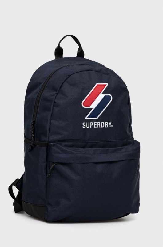 Рюкзак Superdry жіночий колір синій великий з принтом (2203366) фото 2