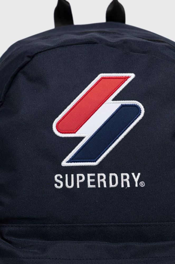Рюкзак Superdry жіночий колір синій великий з принтом (2203366) фото 3