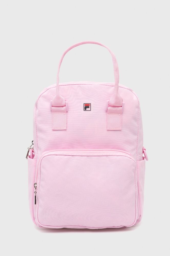 Дитячий рюкзак Fila колір рожевий великий однотонний