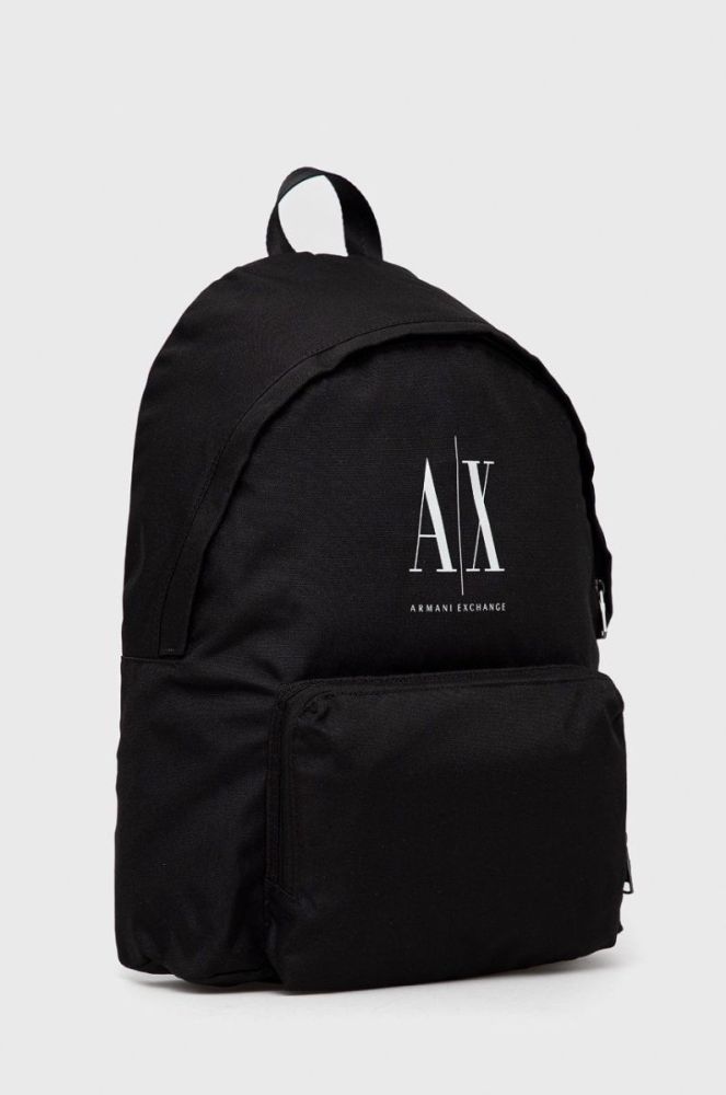Рюкзак Armani Exchange чоловічий колір чорний великий з принтом фото 3