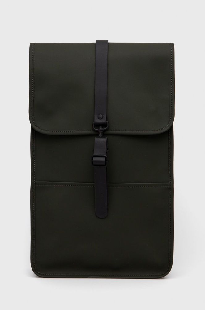 Рюкзак Rains 12200 Backpack колір зелений великий однотонний 12200.03-Green