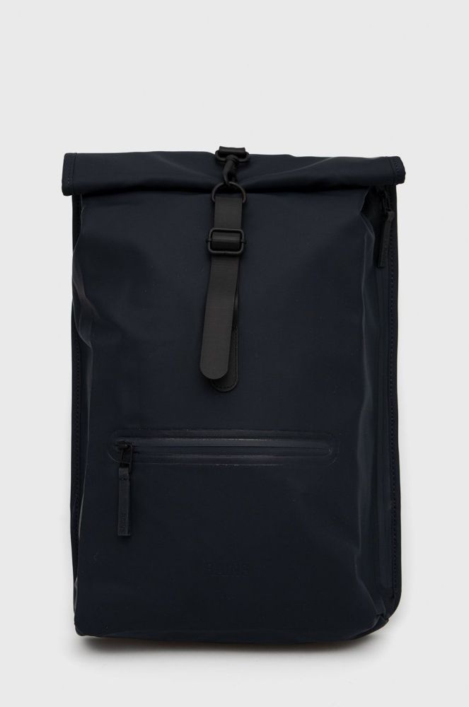 Рюкзак Rains 13160 Rolltop Rucksack колір синій великий однотонний 13160.47-Navy