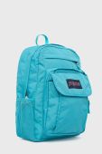 Рюкзак Jansport колір бірюзовий великий однотонний
