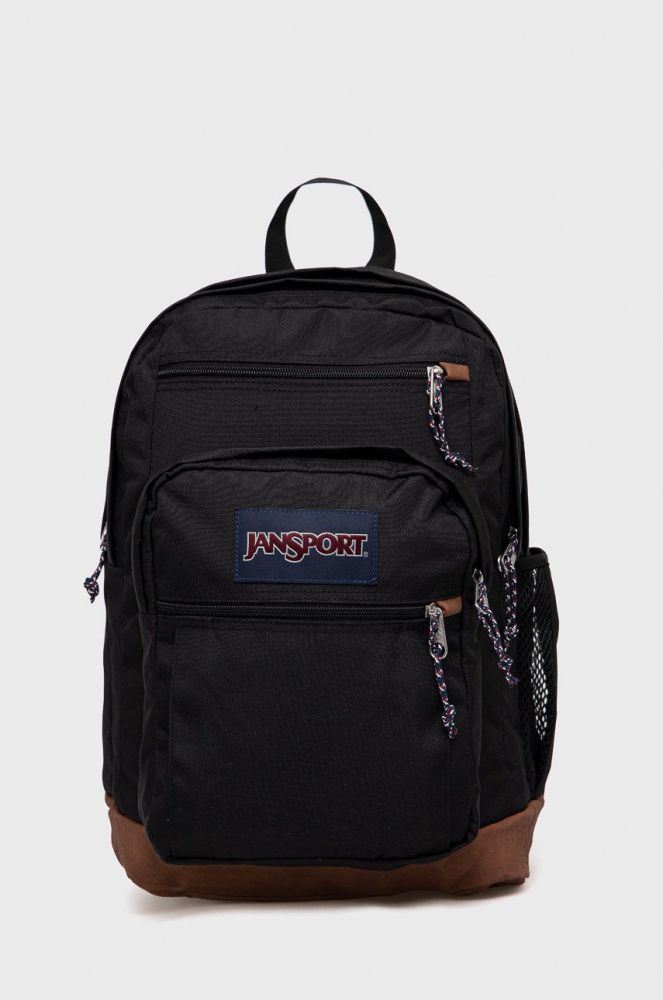 Рюкзак Jansport колір чорний великий з аплікацією