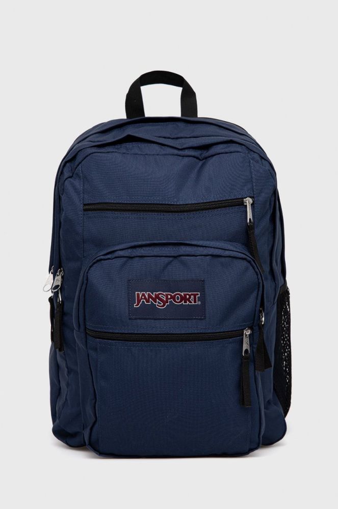 Рюкзак Jansport колір синій великий з аплікацією