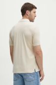 Поло Woolrich чоловічий колір бежевий однотонний