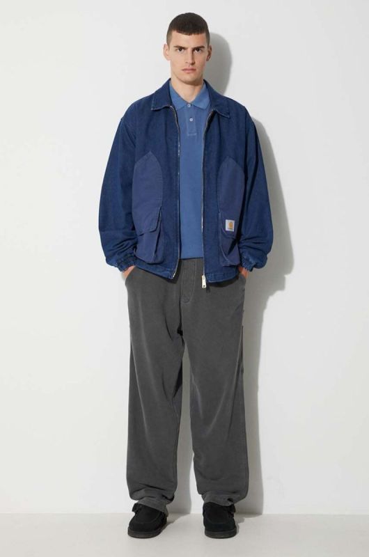Поло Woolrich чоловічий колір синій однотонний CFWOPO0035MRUT1483-3989 (3260298) фото 2