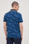 Бавовняне поло Tom Tailor візерунок колір блакитний