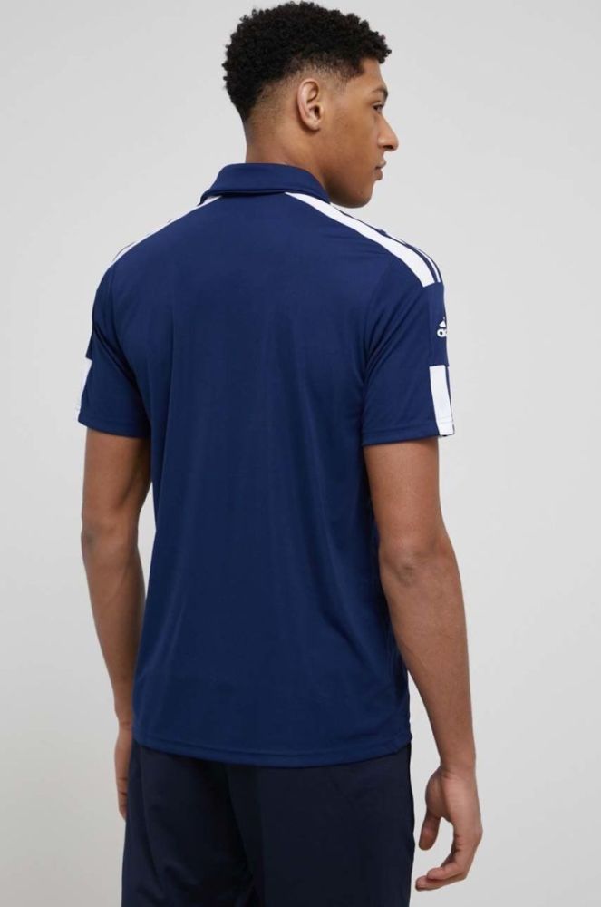 Спортивне поло adidas Performance HC6277 колір синій з аплікацією фото 3