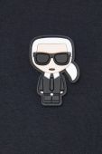 Поло Karl Lagerfeld чоловічий колір синій з аплікацією