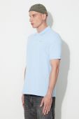 Бавовняне поло Lacoste однотонний PH2760-001 колір блакитний Бавовняне поло Lacoste однотонний PH2760-001 колір блакитний