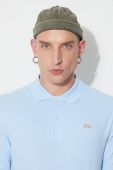 Бавовняне поло Lacoste однотонний PH2760-001 колір блакитний Бавовняне поло Lacoste однотонний PH2760-001 колір блакитний