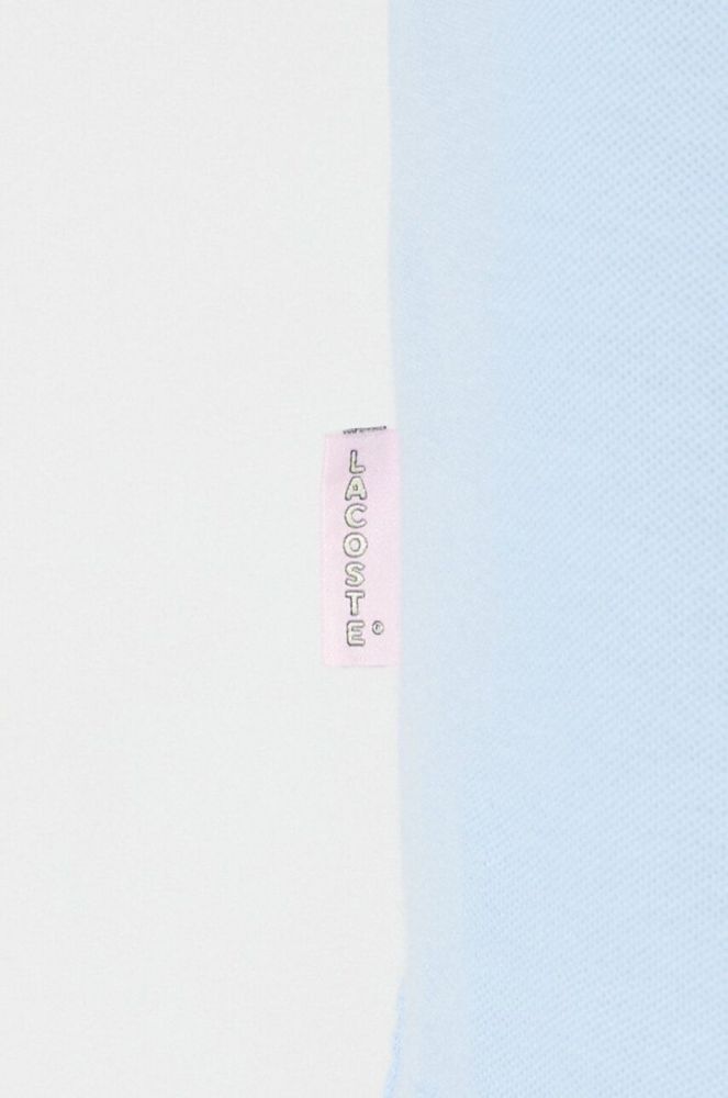 Бавовняне поло Lacoste однотонний PH2760-001 колір блакитний фото 7