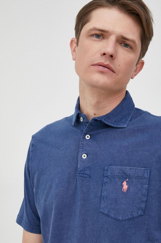 Polo Ralph Lauren колір синій однотонний