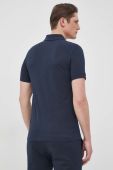Бавовняне поло BOSS Boss Casual колір синій однотонне