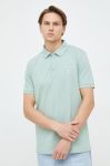 Поло BOSS BOSS CASUAL чоловічий колір зелений однотонний
