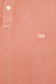 Бавовняне поло Lee колір помаранчевий однотонний