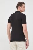 Поло La Martina чоловічий колір чорний однотонний (2177223)