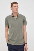 Бавовняне поло Marc O'Polo колір зелений однотонний (2289610)