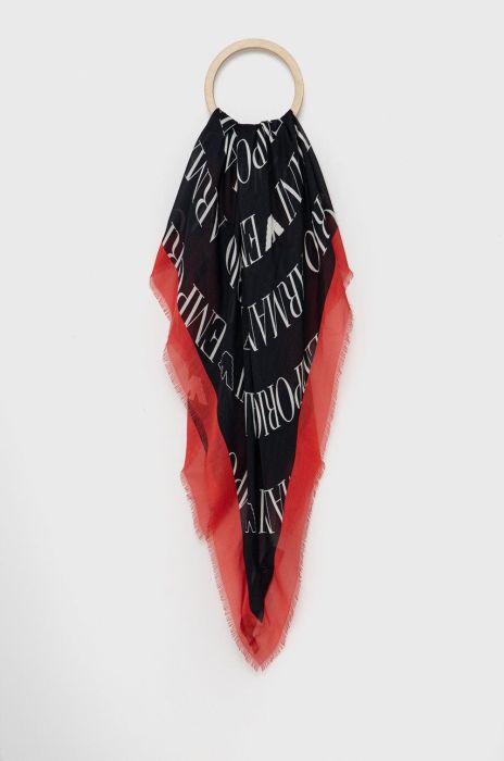 Emporio Armani - Хустка колір чорний