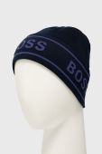 Шапка і шарф Boss колір синій